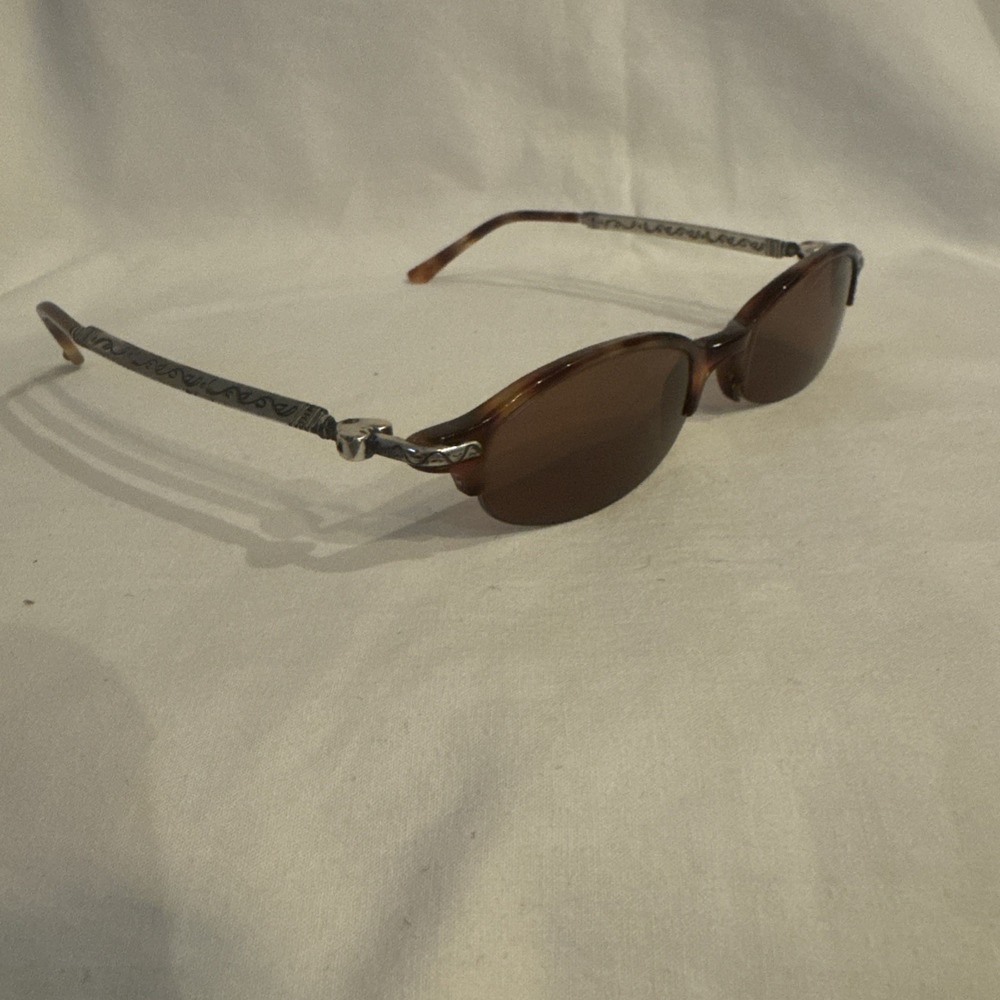 Brighton Little Women Tortoiseshell Half Rim Sunglasses (47 19)